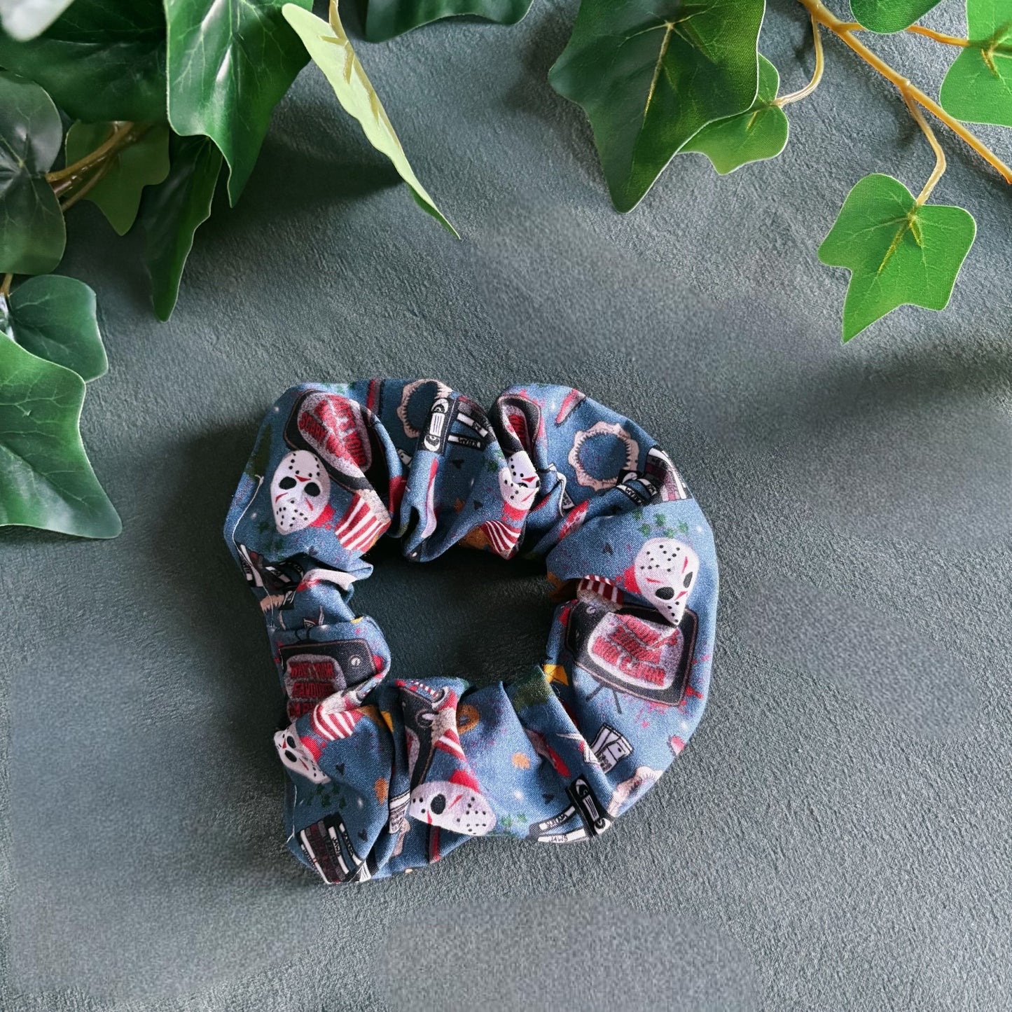 Horror - blue - Scrunchie