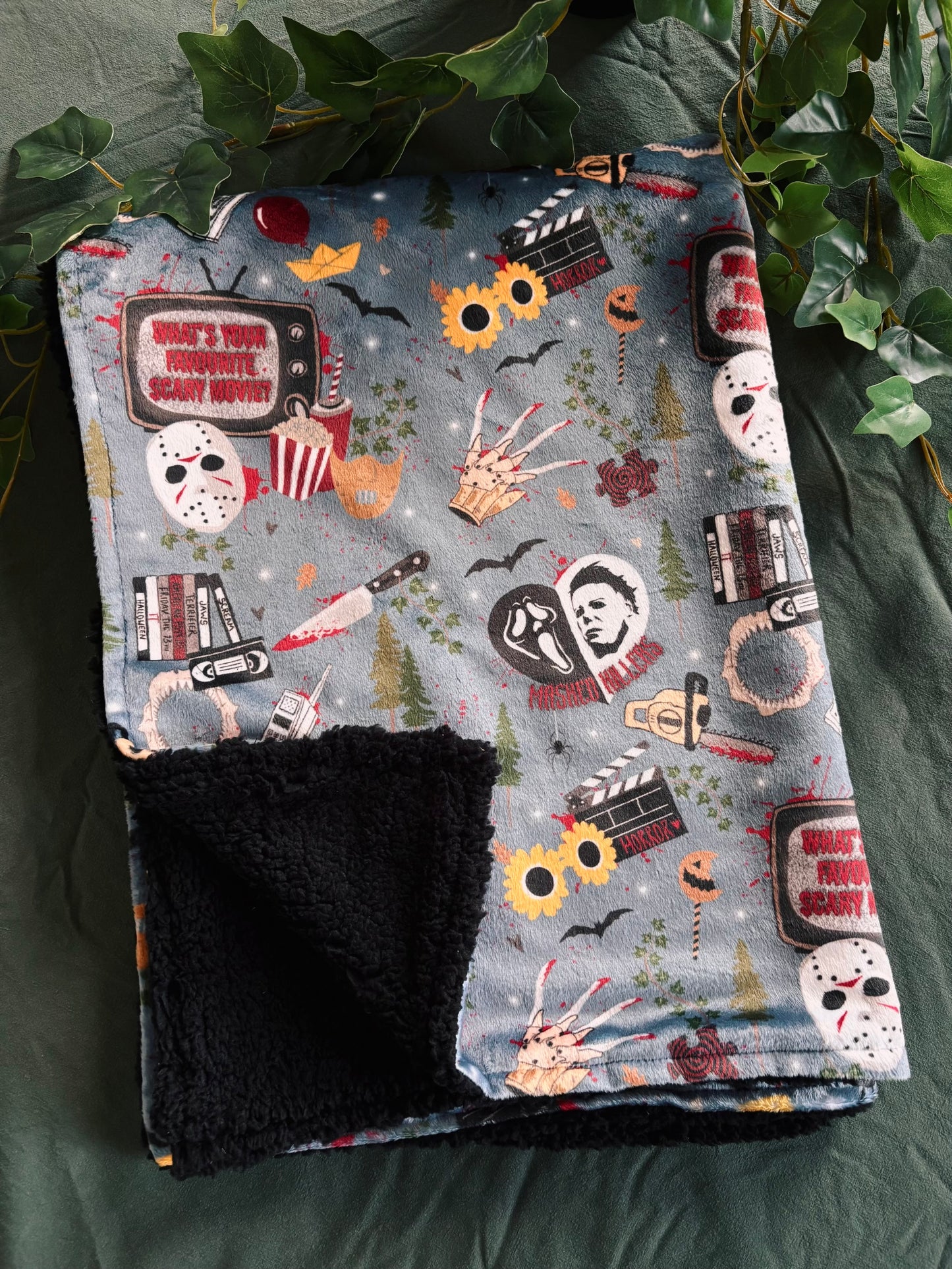 Horror - Velvet/Sherpa Blanket (4 week turnaround time)