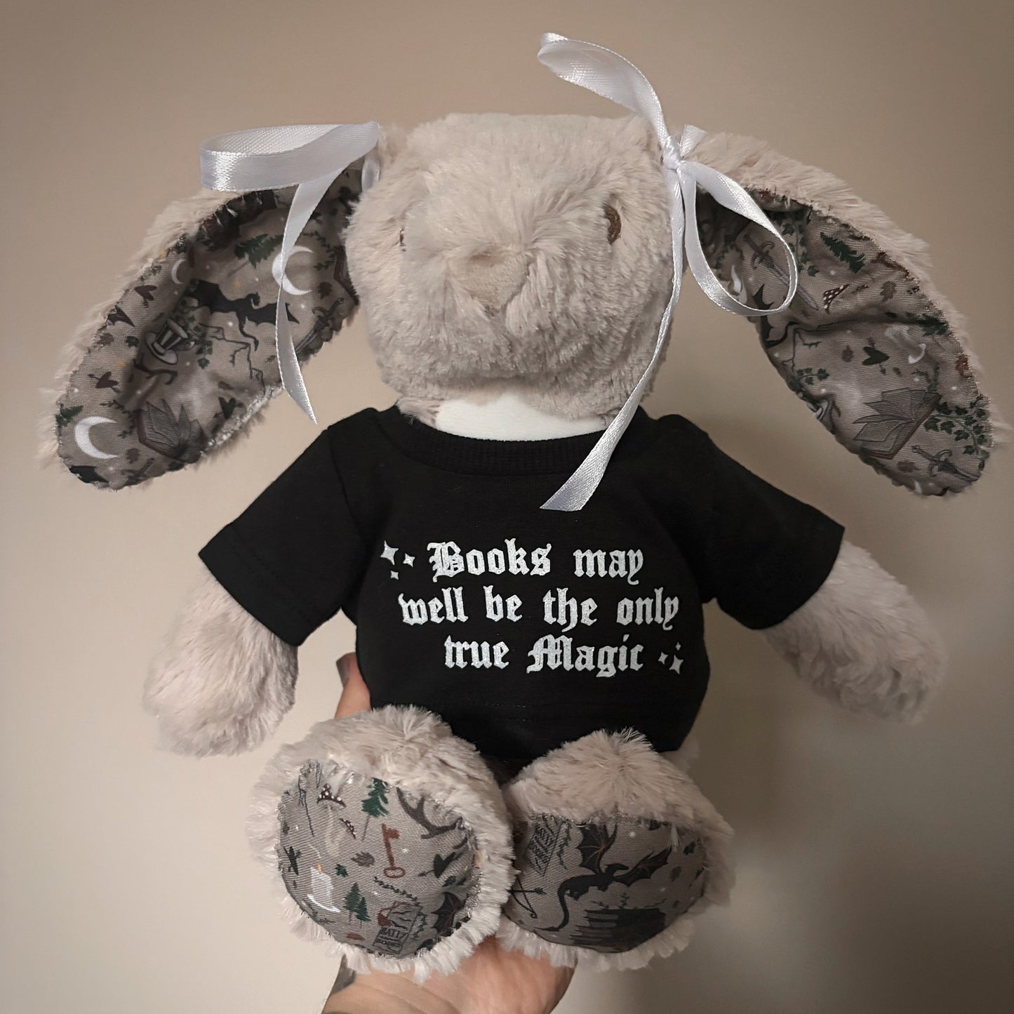 MADE TO ORDER - Fabric Bunny - Bookish