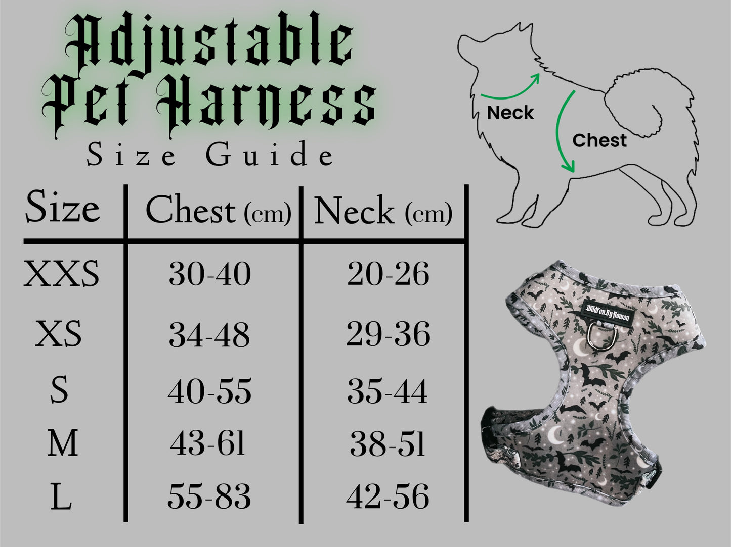Mystic Forest - Adjustable Pet Harness