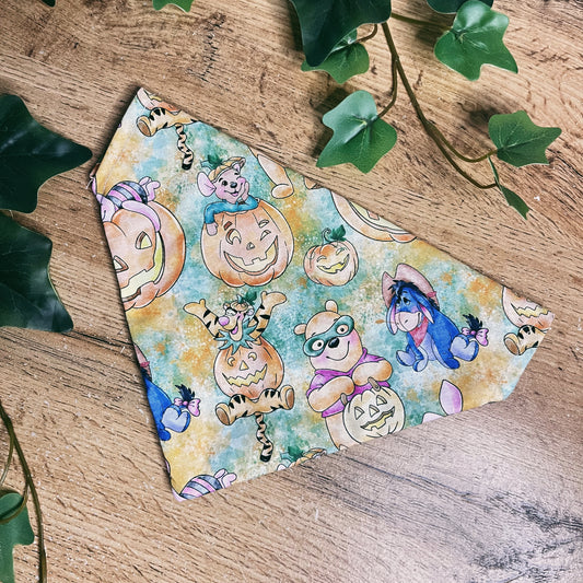 Halloween Winnie the Pooh & friends- Pet Bandana