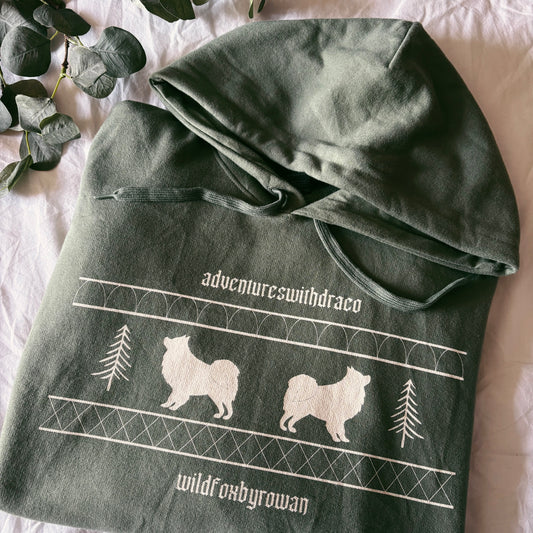Pet breed forest pattern - wildfoxbyrowan - sweatshirt / hoodie