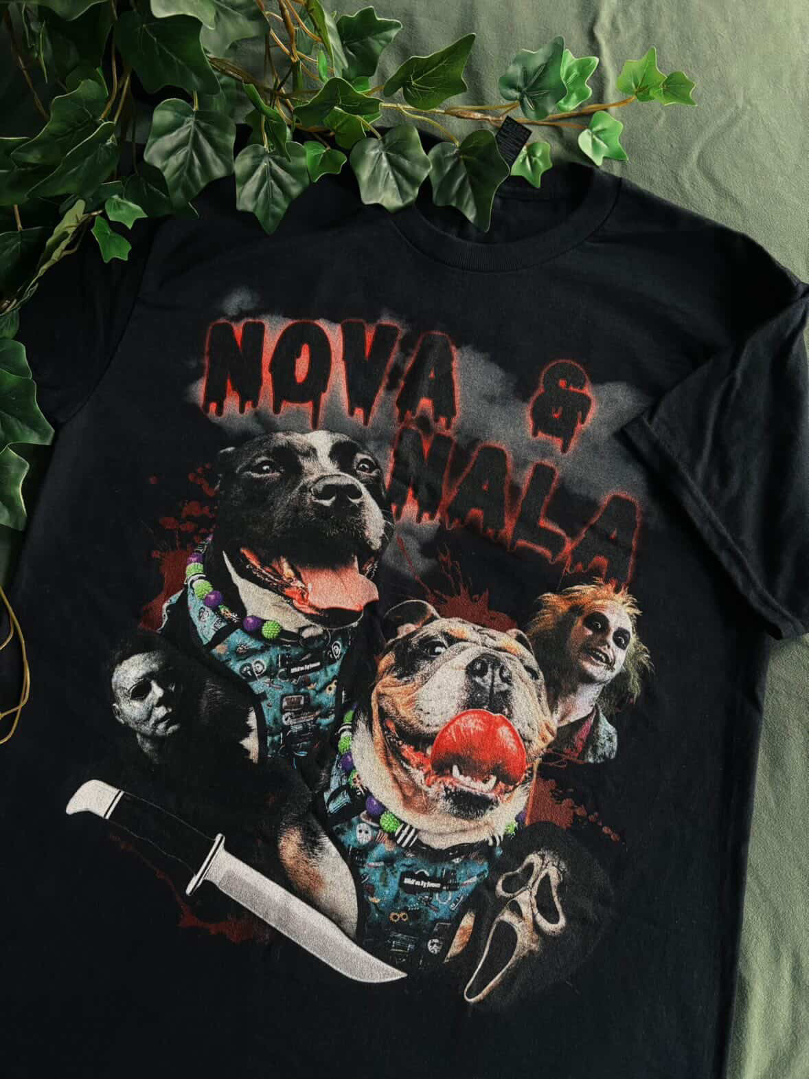 READ DESCRIPTION - Horror Style Pet Tee - personalised (2-4 week turnaround)