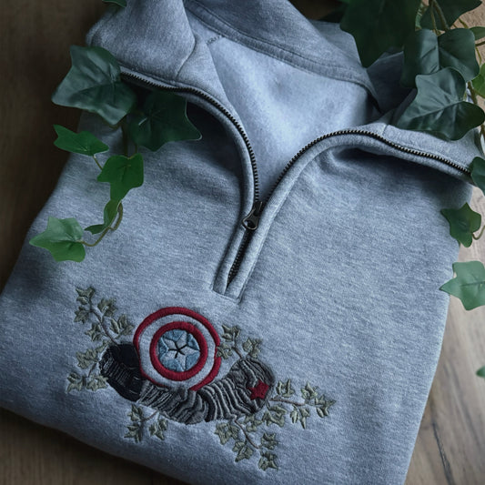 Captain America & Winter Soldier - 1/4 zip Sweatshirt