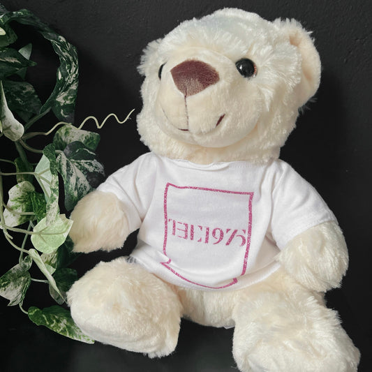 THE 1975 - ILIWYS Bear in a white tee - Pink Box - Plushie