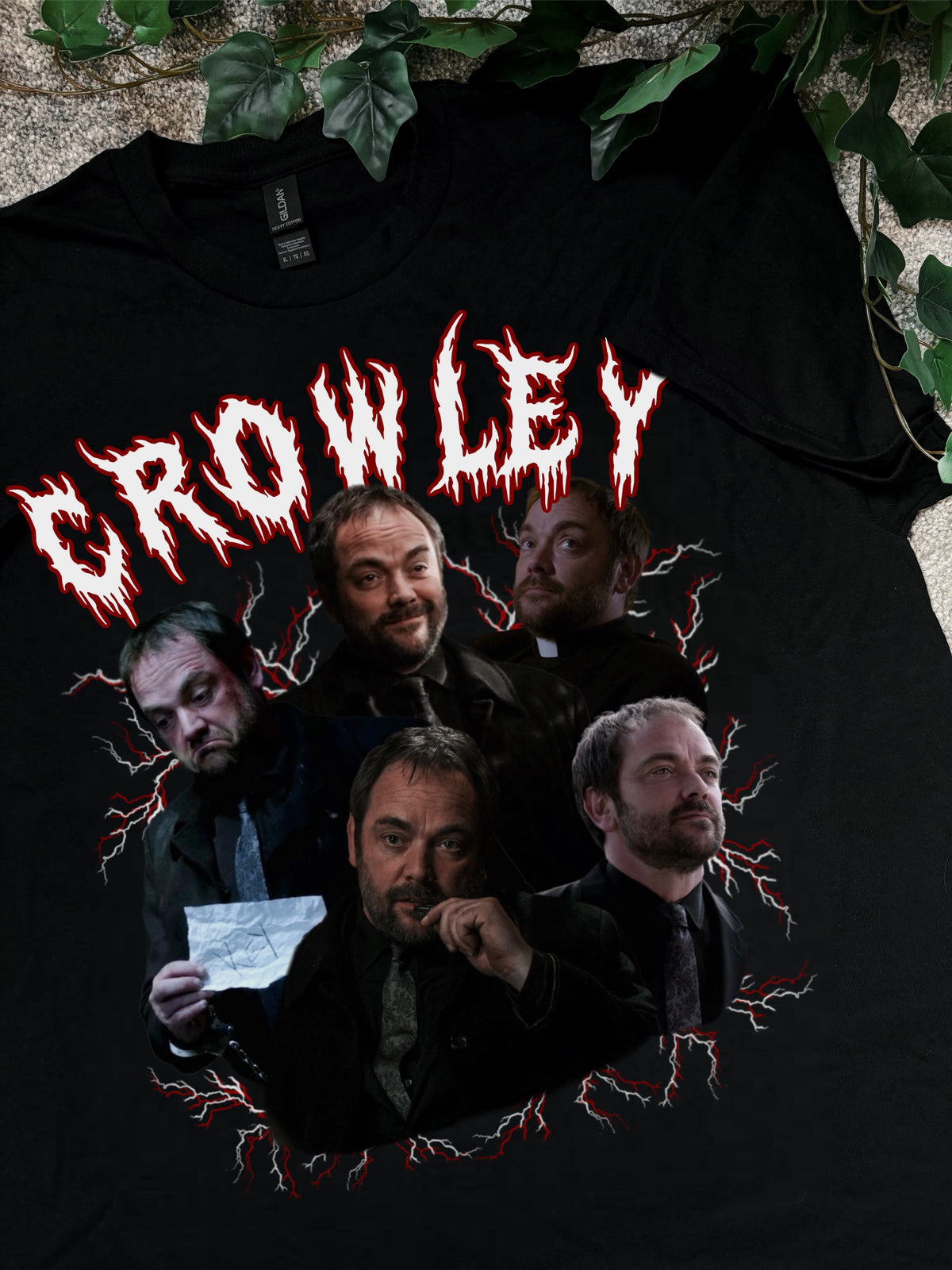 Crowley - Supernatural - Printed Tee (3-4 week process time)