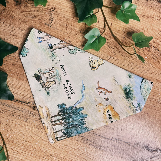 The Hundred Acre Wood Map - Pet Bandana