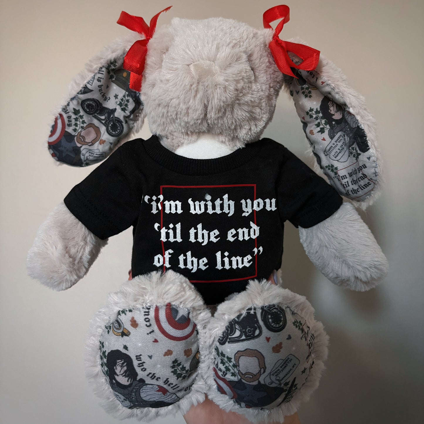 MADE TO ORDER - Fabric Bunny - Captain America & Winter Soldier