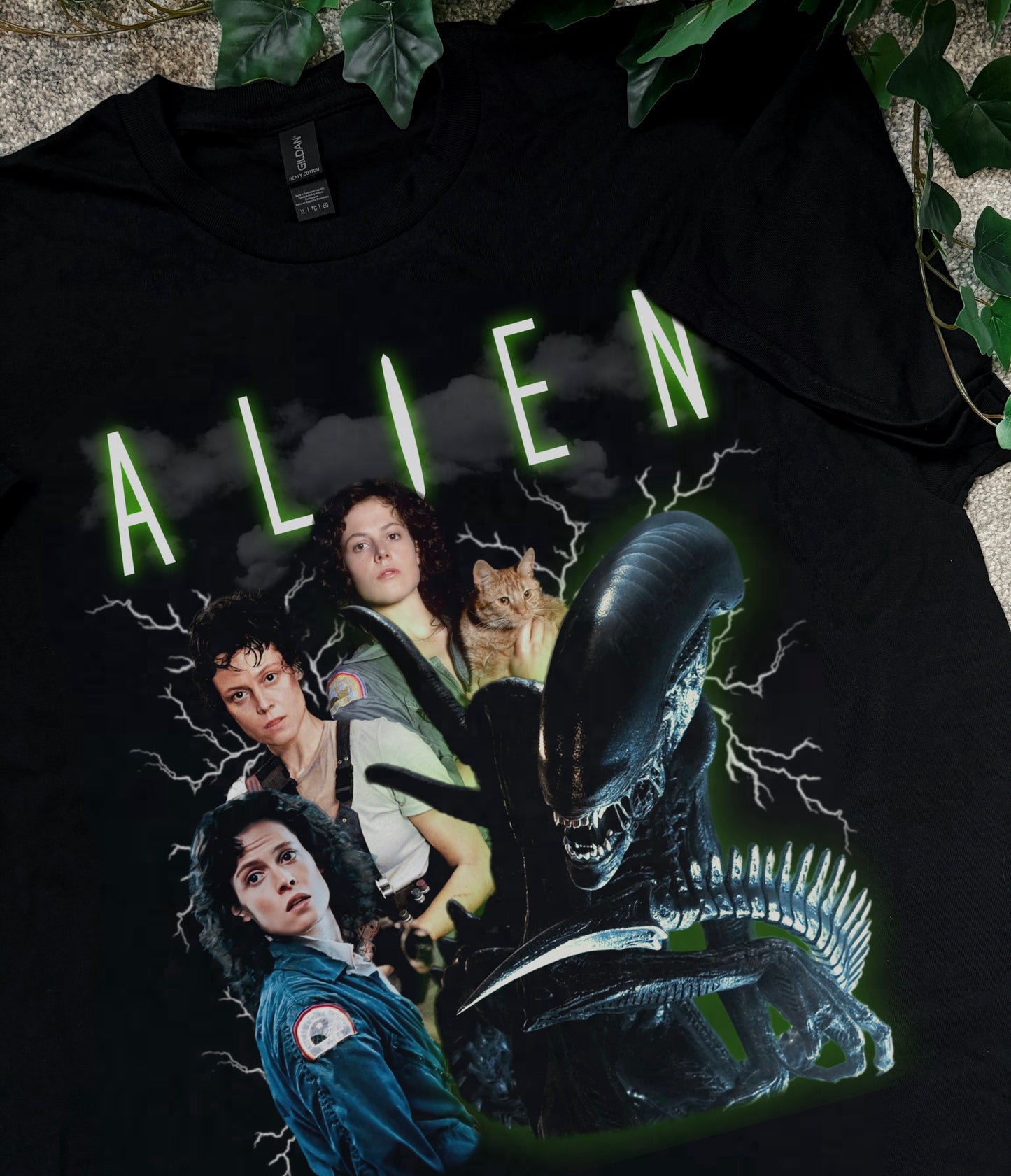 ALIEN - Ripley & Xenomorph - Printed Tee (3-4 week process time)