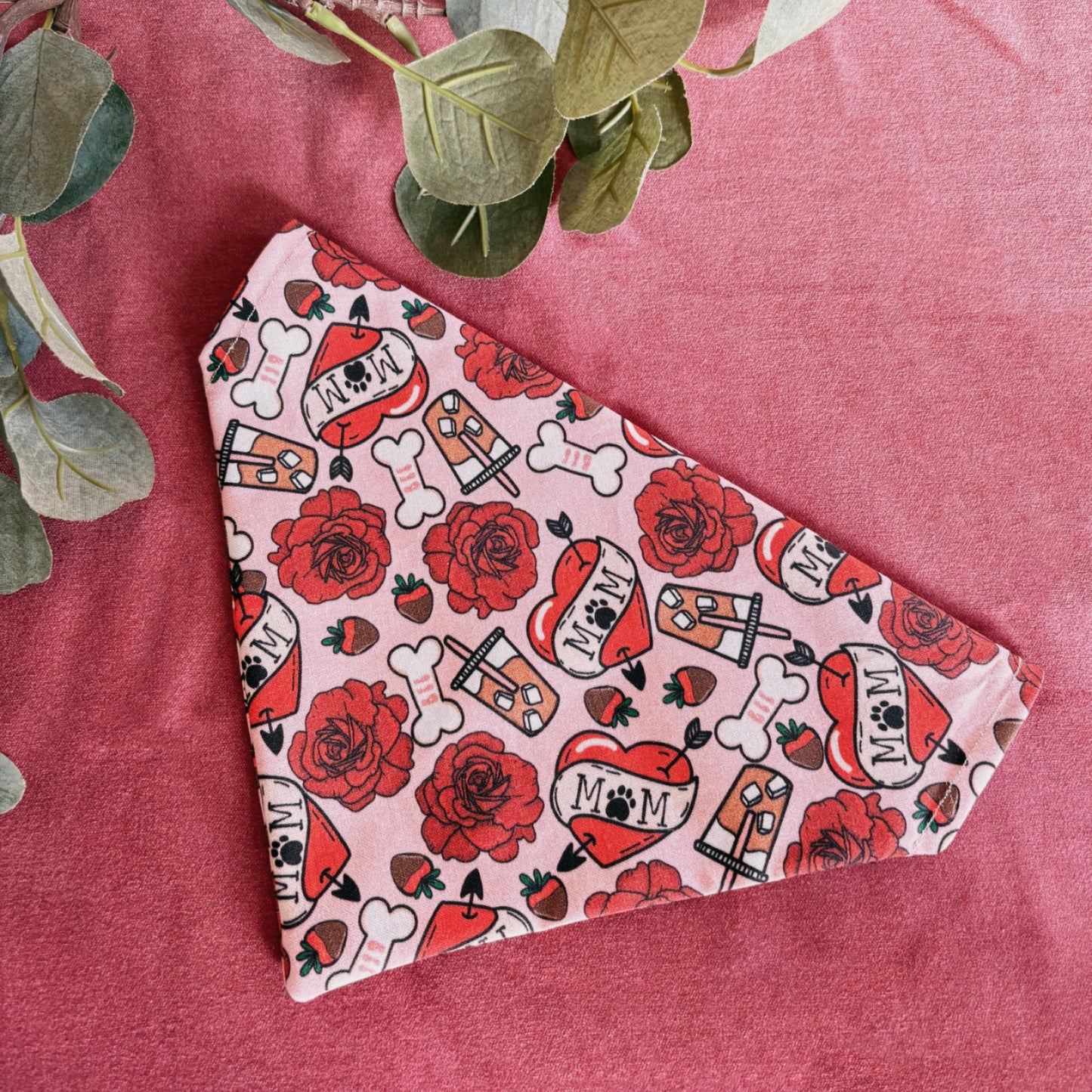 Dog Mom (Valentines) - Pet Bandana