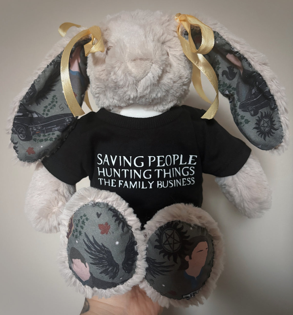 READY TO SHIP - Fabric Bunny - Supernatural