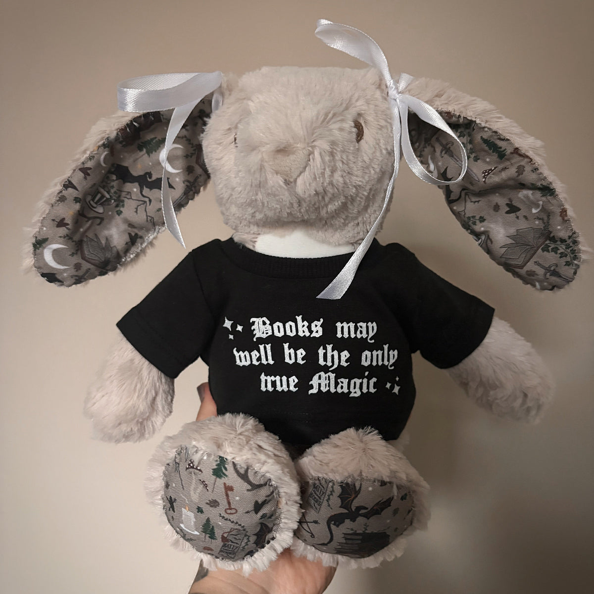 MADE TO ORDER - Fabric Bunny - Bookish