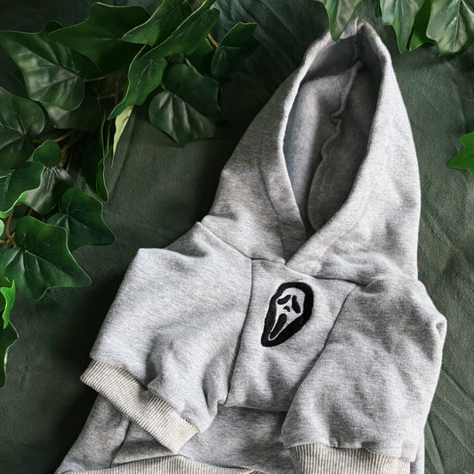 Ghostface - Horror - Grey Pet Hoodie