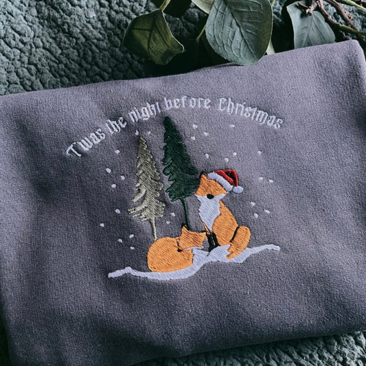 T’was the Night Before Christmas Foxes - Sweatshirt / Hoodie